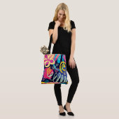 Überdrucke Tasche, groß Tasche (Am Model)