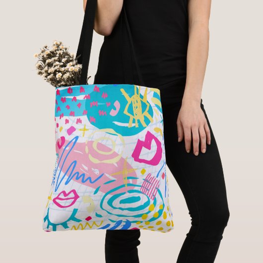 Überdrucke Tasche, groß Tasche (Von Nahem)