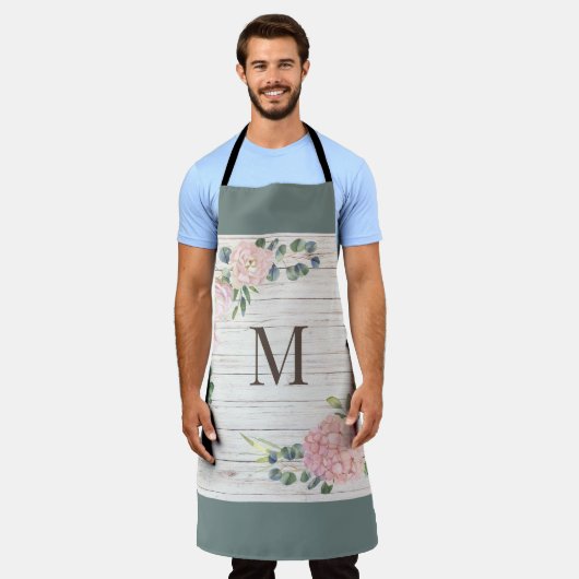 Überdrucken Sie die Schürze aus gealtertem Holz (Getragen)