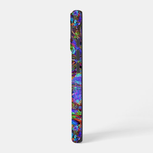 Überdruckfarben Abstrakt iPhone 16 Hülle (Linke Seite)