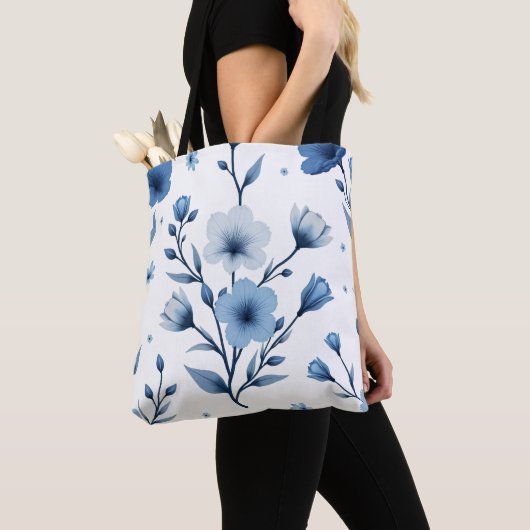 Überdruckflorale Tasche (Von Nahem)
