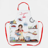 Überdruckmittel für Super-Mama Schürze (Vorderseite)