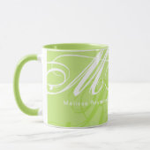 Überdrucktes Monogramm-Überall-Limon Tasse (Links)