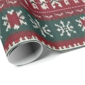 Übereifriger hässlicher Weihnachtssüßer Geschenkpapier (Rolleneckpunkt)