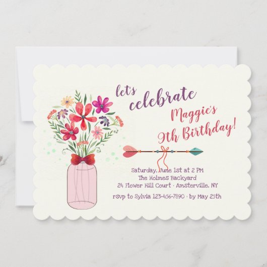 Übereinkommen über wild lebende Blume Einladung (Vorderseite)