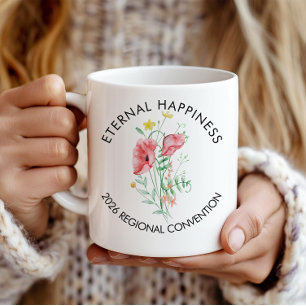 Übereinkommen zum Ewigen Glück 2026 mit Blume Kaffeetasse