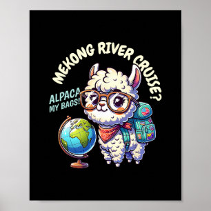 Übereinstimmende Mekong-Fluss-Kreuzfahrt  Poster