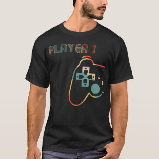 Übereinstimmendes Gamer-Paar Spieler 1 Spieler T-Shirt