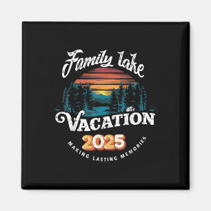 Übereinstimmung 2025 Camping Wandern Hütte Familie Magnet