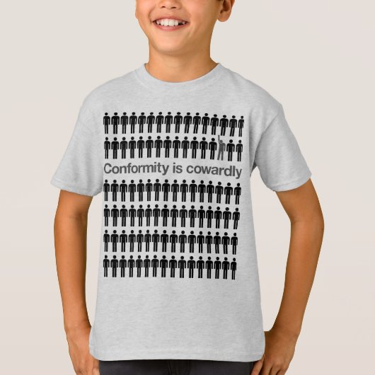 Übereinstimmung ist Cowardly Shirt (Vorderseite)