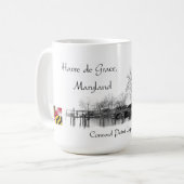 Übereinstimmungs-Punkt-Leuchtturm, Havre de Grace, Kaffeetasse (Vorderseite Links)
