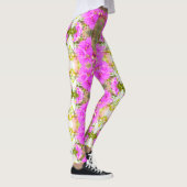 Übereinstimmungs-Traubetradescantia-Blume lgngs Leggings (Rechts)
