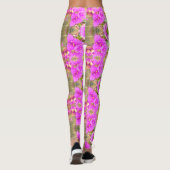 Übereinstimmungs-Traubetradescantia-Blume lgngs Leggings (Rückseite)