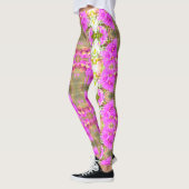 Übereinstimmungs-Traubetradescantia-Blume lgngs Leggings (Links)
