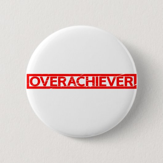 Übererfüllte Briefmarke Button (Vorderseite)