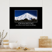 Übererfüllung lohnt sich normalerweise nicht [XL] Poster (Küche)