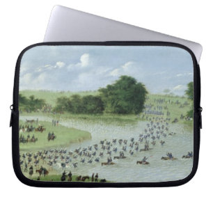 Überfahrt des San Joaquin Rivers, Paraguay, 1865 Laptopschutzhülle