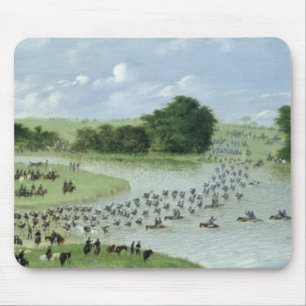 Überfahrt des San Joaquin Rivers, Paraguay, 1865 Mousepad