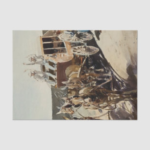 Überfall auf eine Postkutsche von Edward Borein Seidenpapier