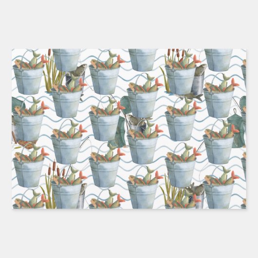 Überfischung Geschenkpapier Set (Vorderseite 3)