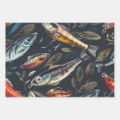 Überfischung Geschenkpapier Set (Vorderseite 2)