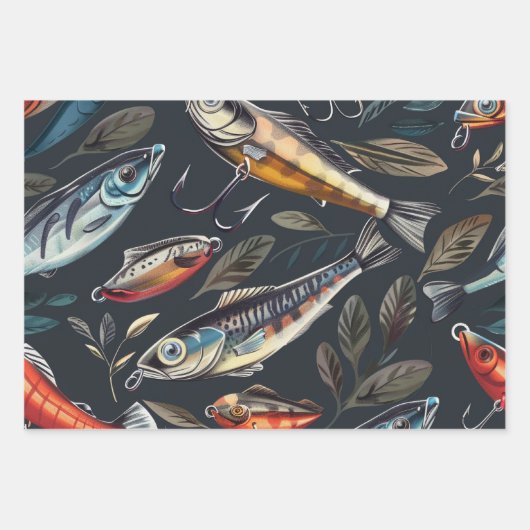 Überfischung Geschenkpapier Set (Vorderseite 2)