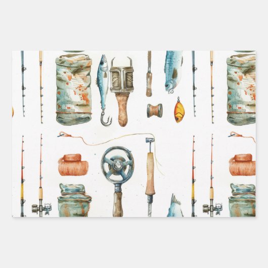 Überfischung Geschenkpapier Set (Vorderseite 2)
