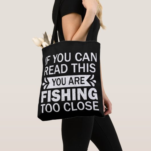 Überfischung Naher Fischer Vater Funny Tasche (Von Nahem)