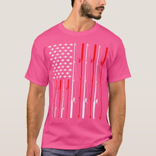 Überfischung unter amerikanischer Flagge T-Shirt (Vorderseite)