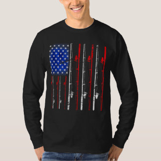 Überfischung unter amerikanischer Flagge T-Shirt