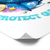 Überfischungslogo Poster (Ecke)