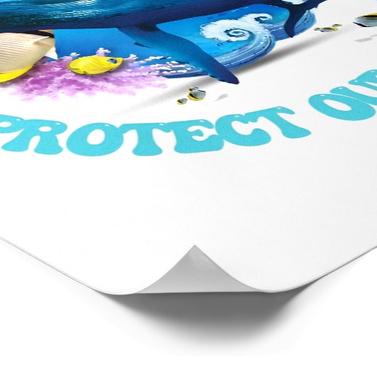 Überfischungslogo Poster (Ecke)