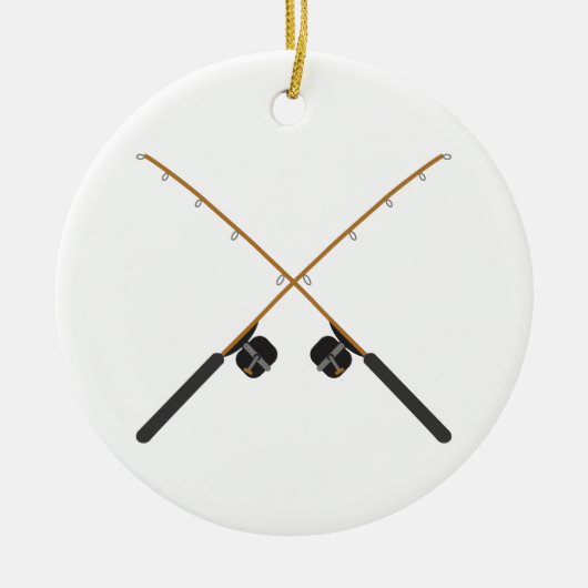 Überfischungsrouten Keramik Ornament (Vorne)