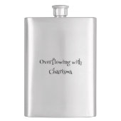 Überfließend mit Charisma Classic Flask Flachmann (Vorderseite)