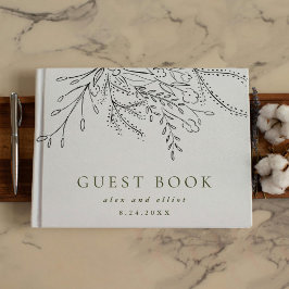 Überfließende Bouquet Wedding Gästebuch