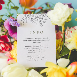 Überfließende Bouquet Wedding RSVP Postkarten