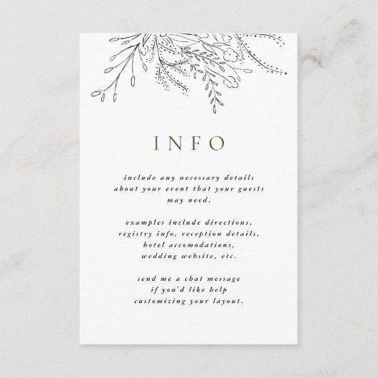 Überfließende Bouquet Wedding RSVP Postkarten (Vorderseite)