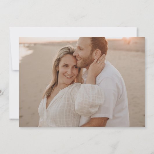 Überfließende Bouquet Wedding Save The Date (Rückseite)