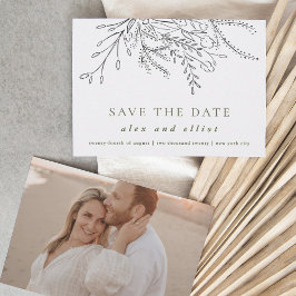 Überfließende Bouquet Wedding Save The Date