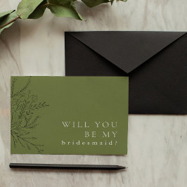 Überfließende Bouquet wird meine Bridesmaid-Karte  Save The Date