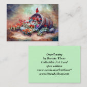Überfließende Kardinals-Kunst-Karte Visitenkarte (Vorne/Hinten)