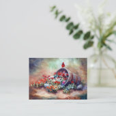 Überfließende Kardinals-Kunst-Karte Visitenkarte (Stehend Vorderseite)