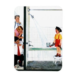 Überfließende Wanne Magnet