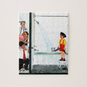 Überfließende Wanne Puzzle