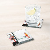 Überfließende Wanne Rechteckiger Pappuntersetzer (Vor Ort)