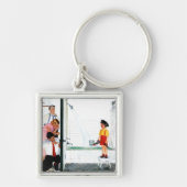 Überfließende Wanne Schlüsselanhänger (Vorne)