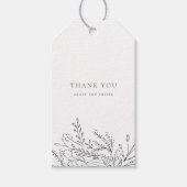 Überfließendes Bouquet Vielen Dank Geschenkanhänger (Vorderseite)