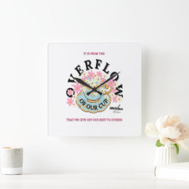 ÜBERFLOSSENE Mauer Uhr von Dichterin Adiela Akoo