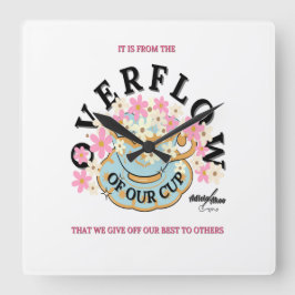 ÜBERFLOSSENE Mauer Uhr von Dichterin Adiela Akoo