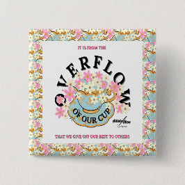 ÜBERFLOSSENER Blumentopf von Adiela Akoo Button